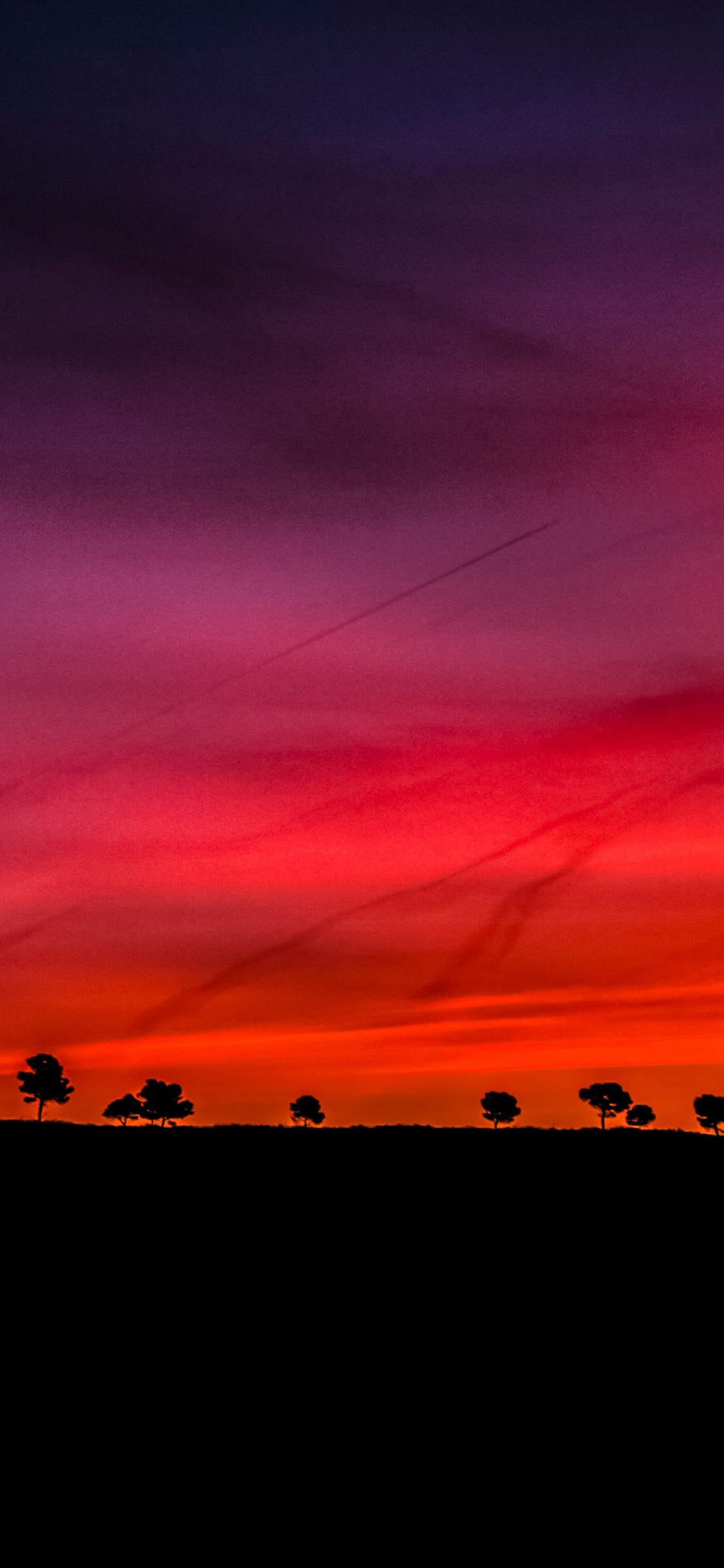 Paysage Rouge, Atmosphère, Red, Afterglow, Paysage Naturel. Wallpaper in 1125x2436 Resolution