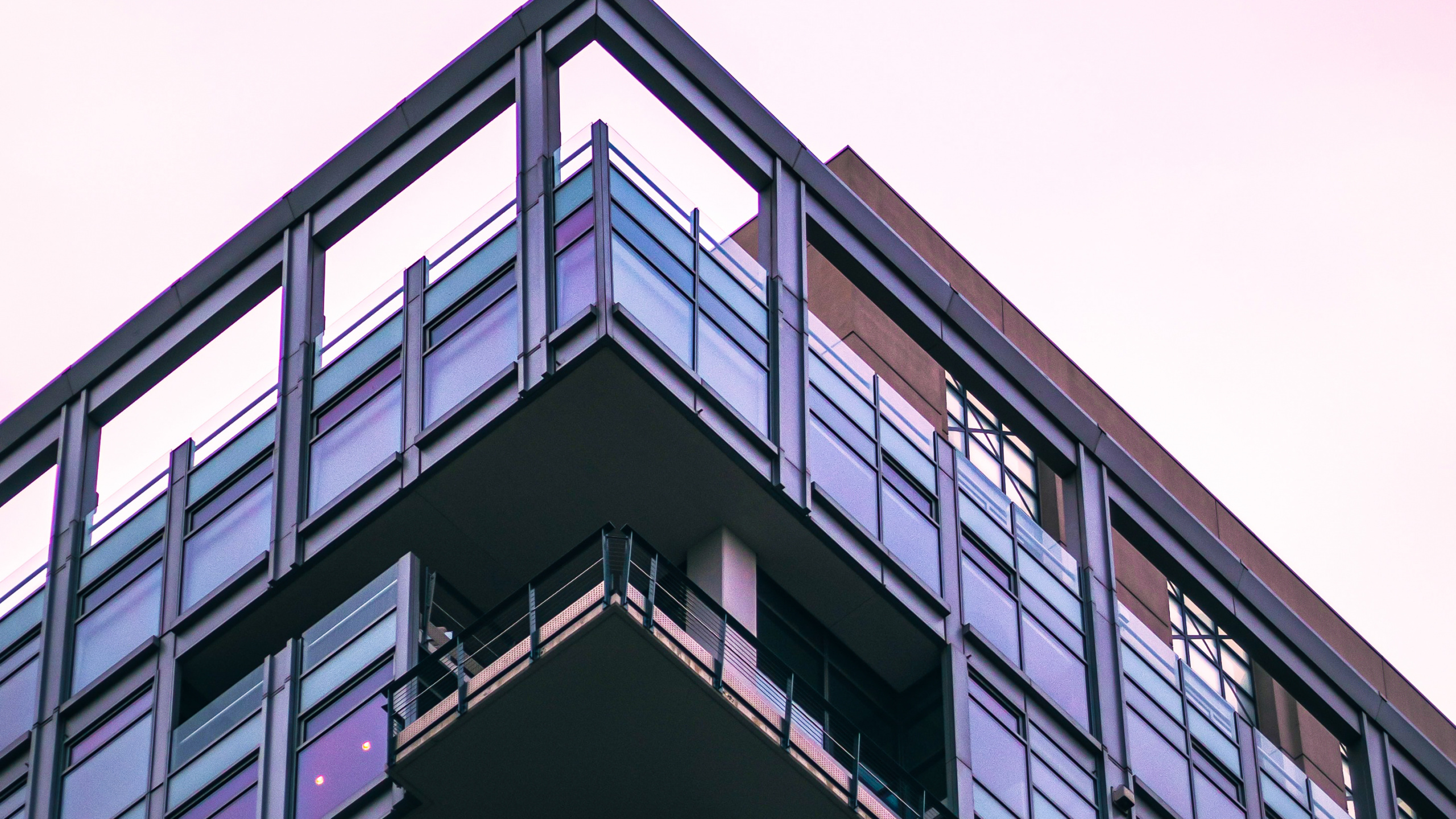 Condominio, Arquitectura, Edificio, Rectángulo, Morado. Wallpaper in 2560x1440 Resolution