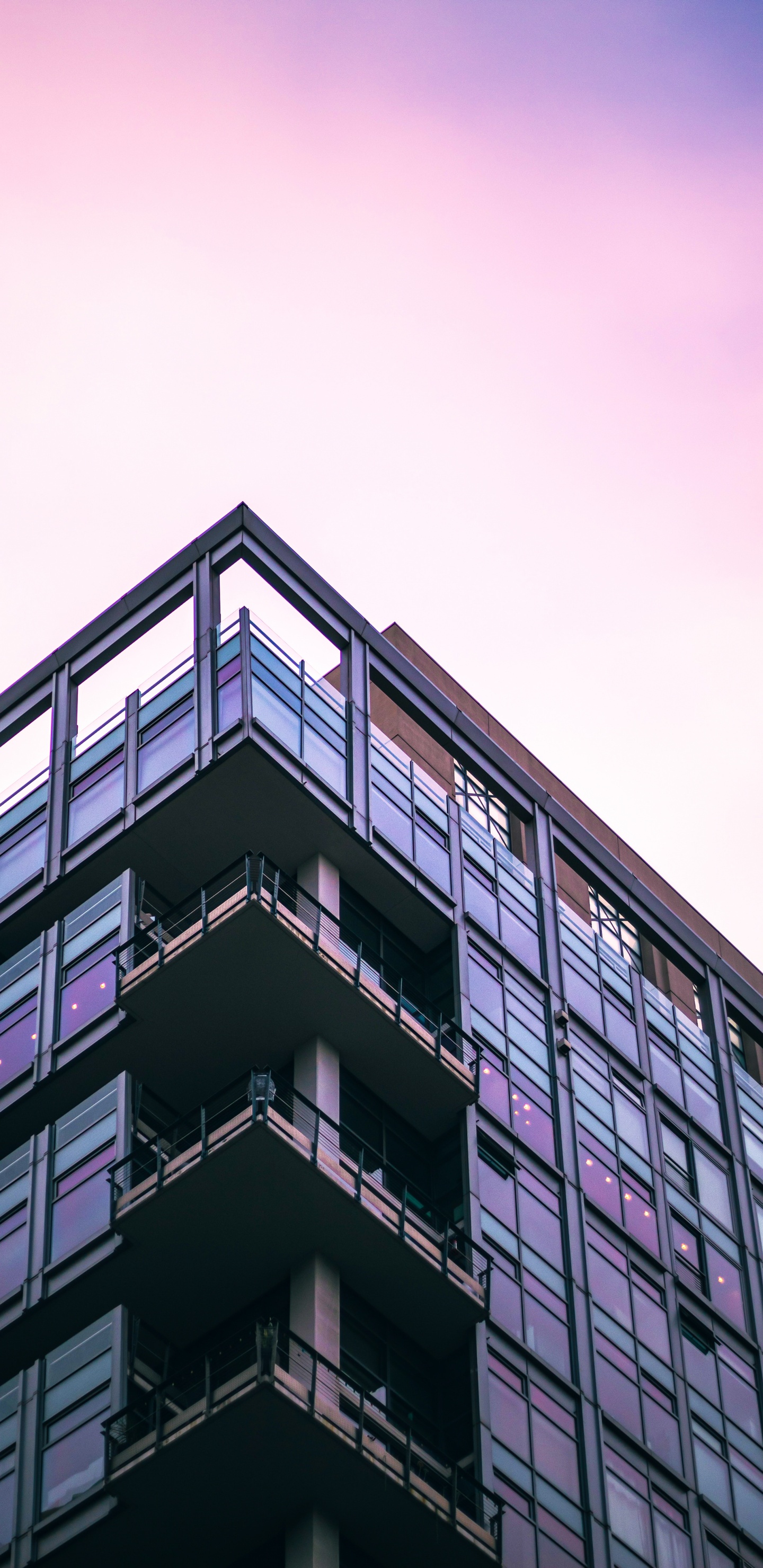 Copropriété, Architecture, Bâtiment, Rectangle, Purple. Wallpaper in 1440x2960 Resolution