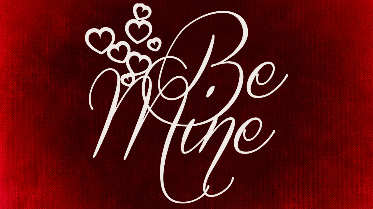 Cœur, Red, Calligraphie, Art, Graphisme. Wallpaper in 1280x720 Resolution