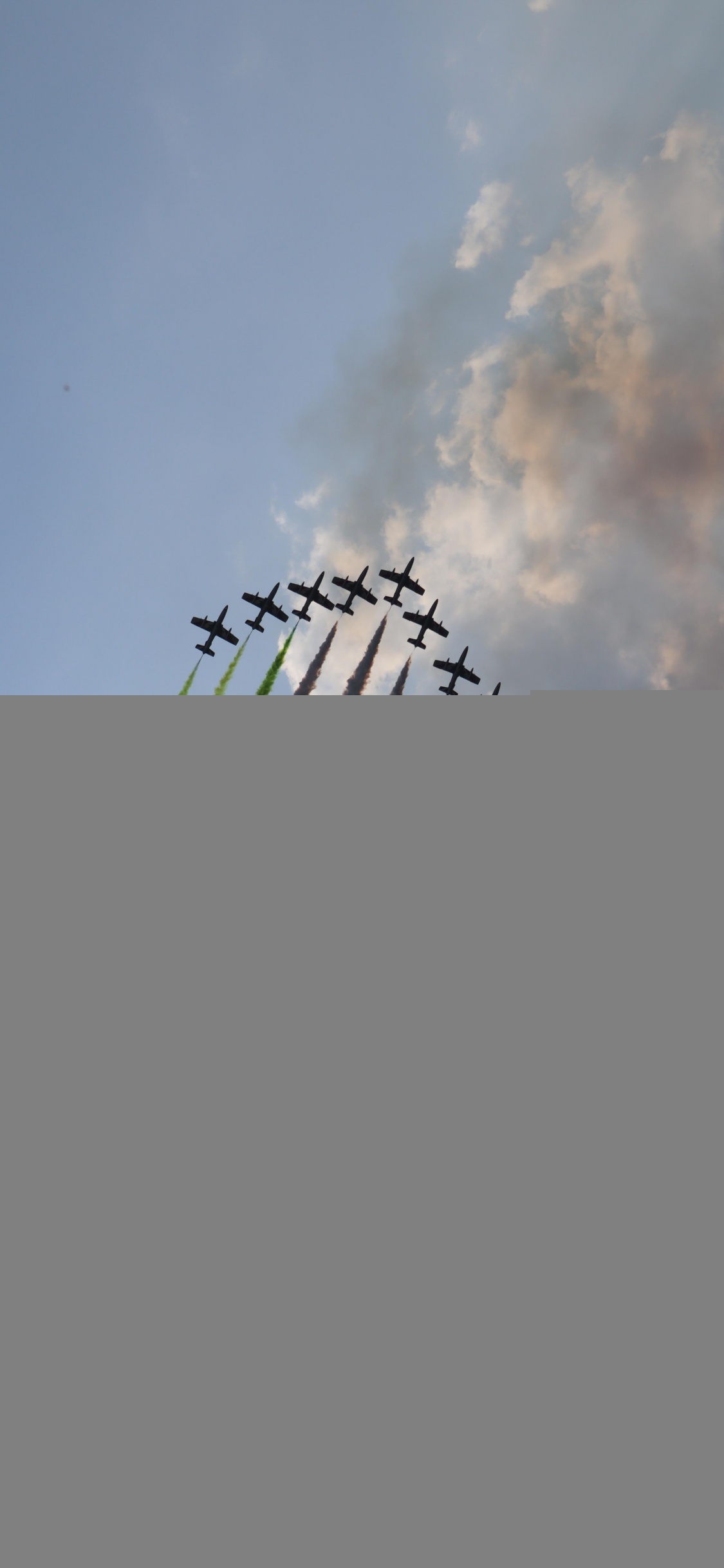 Air Show Ostia, Cloud, Aircraft, Airplane, Aviation. Wallpaper in 1125x2436 Resolution