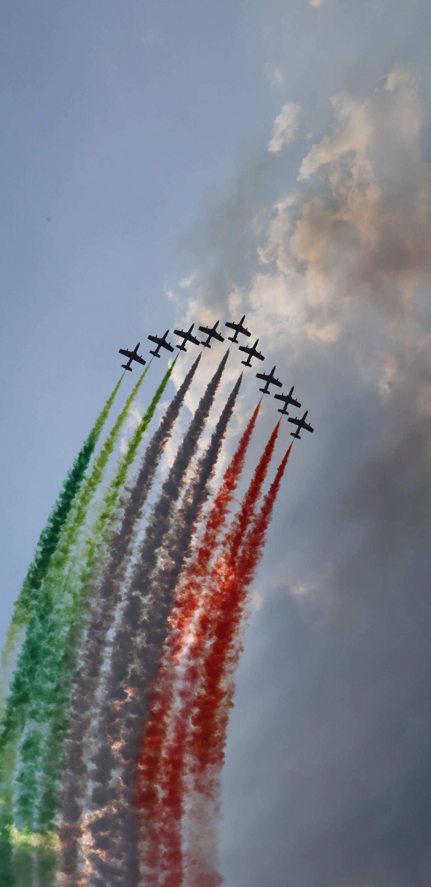 Air Show Ostia, Cloud, Aircraft, Airplane, Aviation. Wallpaper in 1440x2960 Resolution