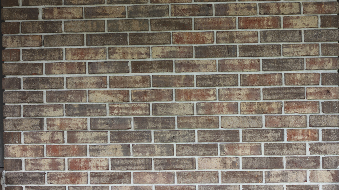 Brown and Black Brick Wall. Wallpaper in 1366x768 Resolution