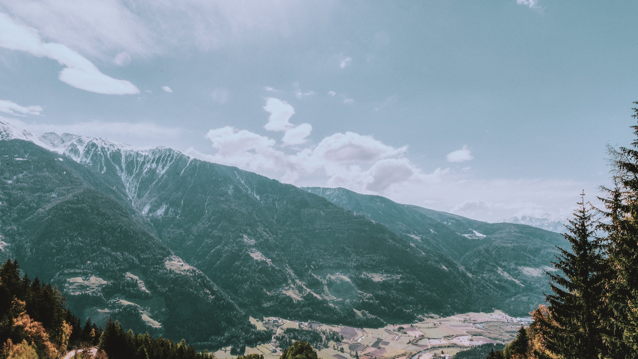 Baum, Cloud, Naturlandschaft, Piste, Road. Wallpaper in 1280x720 Resolution