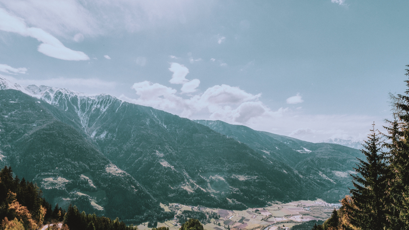 Paysage Naturel, Pente, Route, Prairie. Wallpaper in 1366x768 Resolution