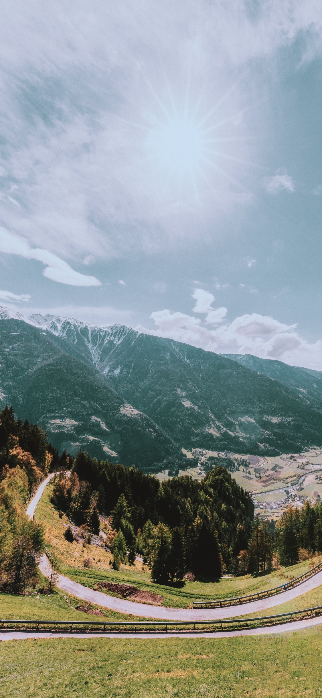 Tree, Cloud, Mountain, Landscape, Plant. Wallpaper in 1125x2436 Resolution