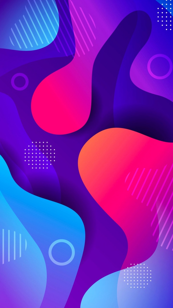 Ios, Android, Tablet, el Arte Abstracto, Morado. Wallpaper in 720x1280 Resolution