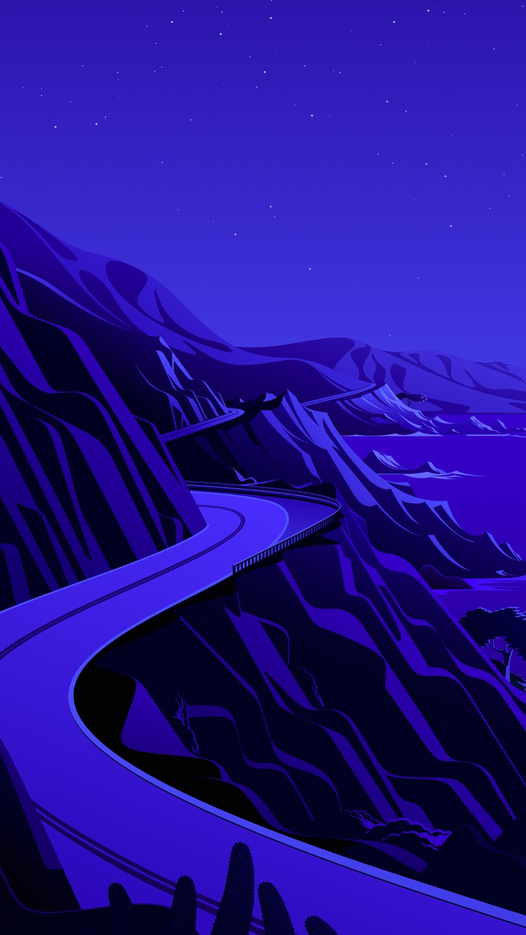 Ios, IOS 14, Apples, Hood, Blue. Wallpaper in 1080x1920 Resolution