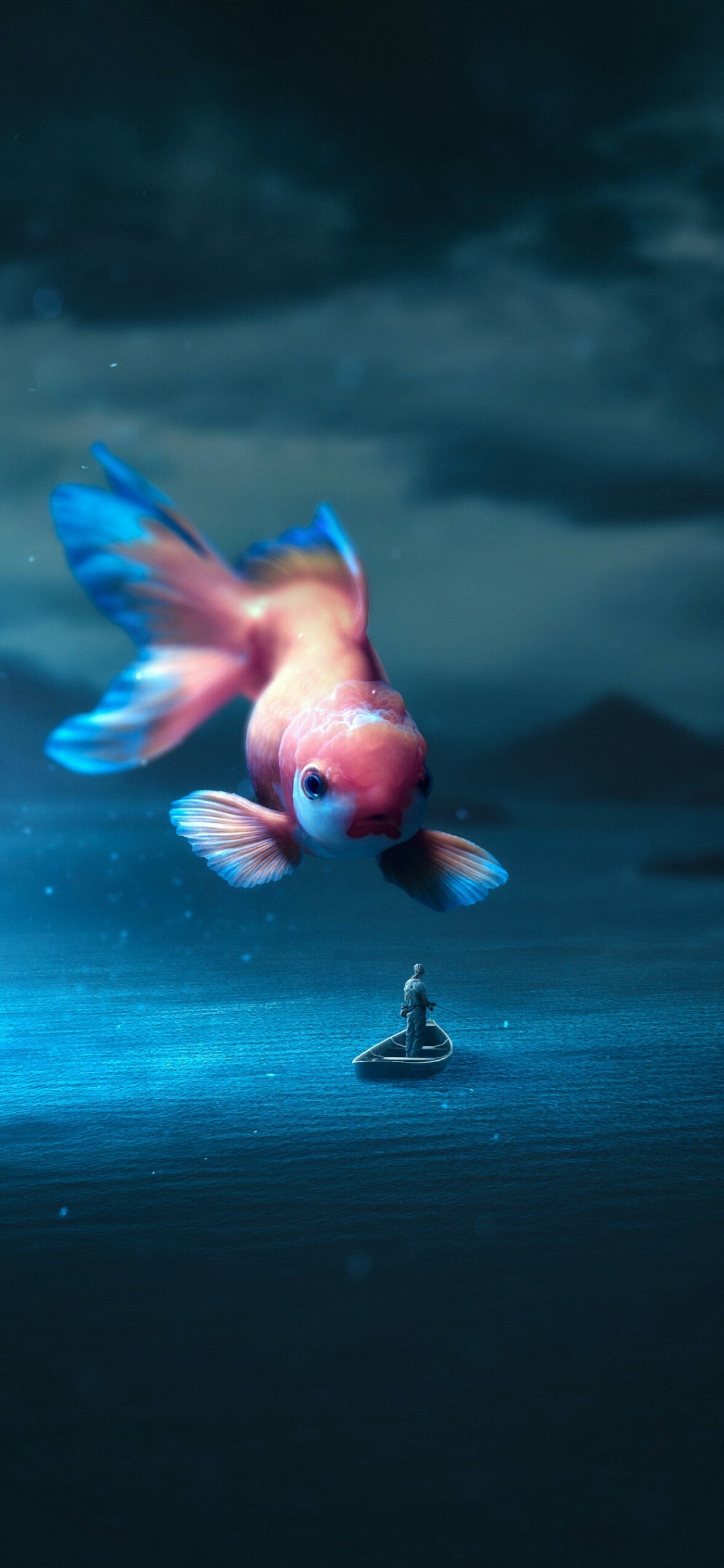 Eau, Oiseau, Bec, Art, Aile. Wallpaper in 1125x2436 Resolution