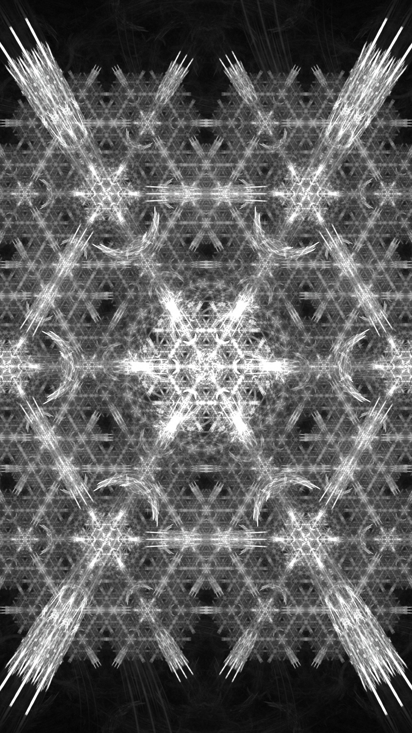 Muster, Licht, Schneeflocke, Symmetrie, Fraktale Kunst. Wallpaper in 1440x2560 Resolution