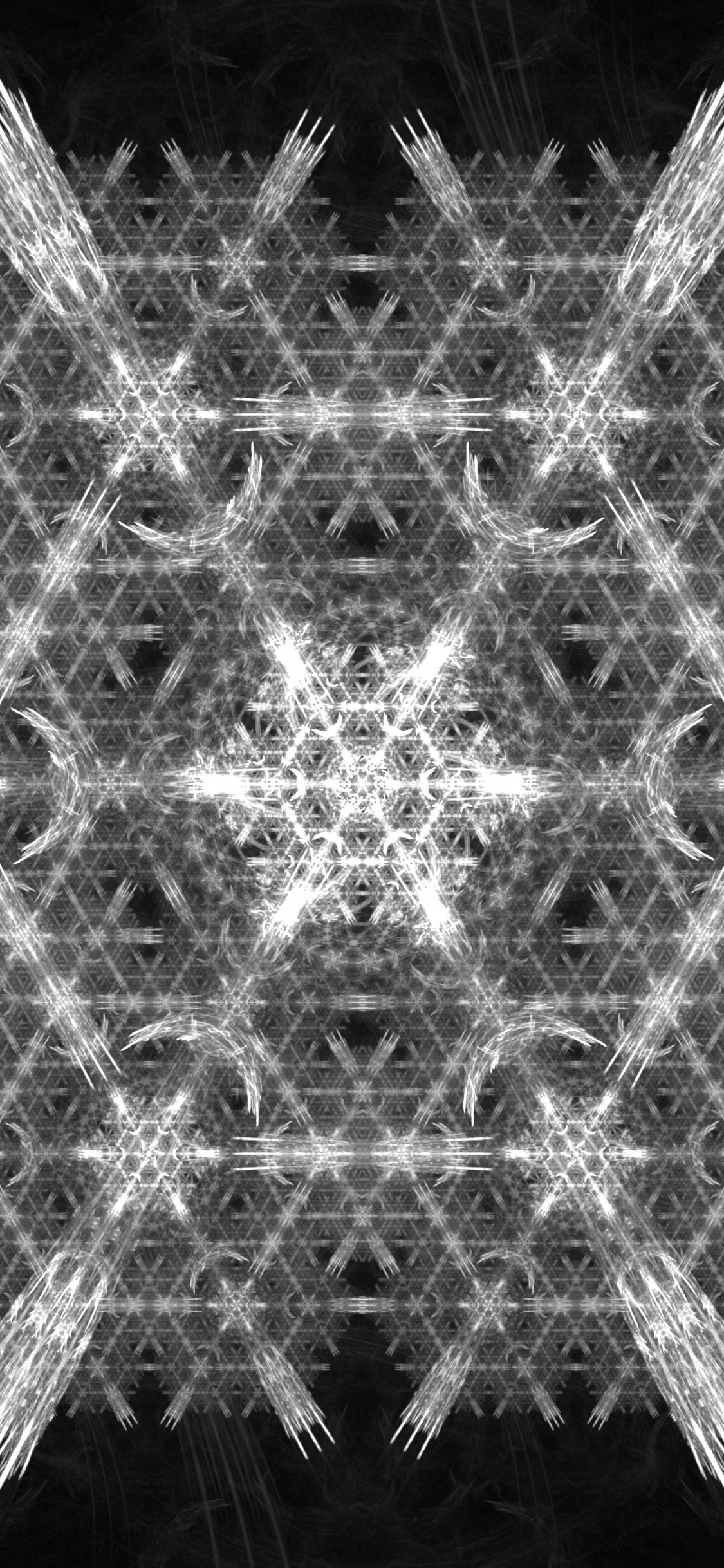 Lighting, Darkness, Pattern, Light, Snowflake. Wallpaper in 1125x2436 Resolution