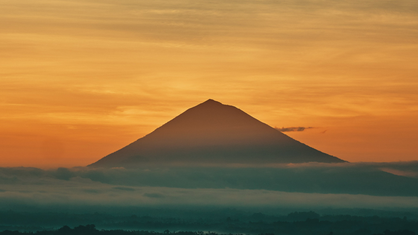 Sagitwe, Afterglow, Highland, Lever, Les Reliefs Montagneux. Wallpaper in 1366x768 Resolution