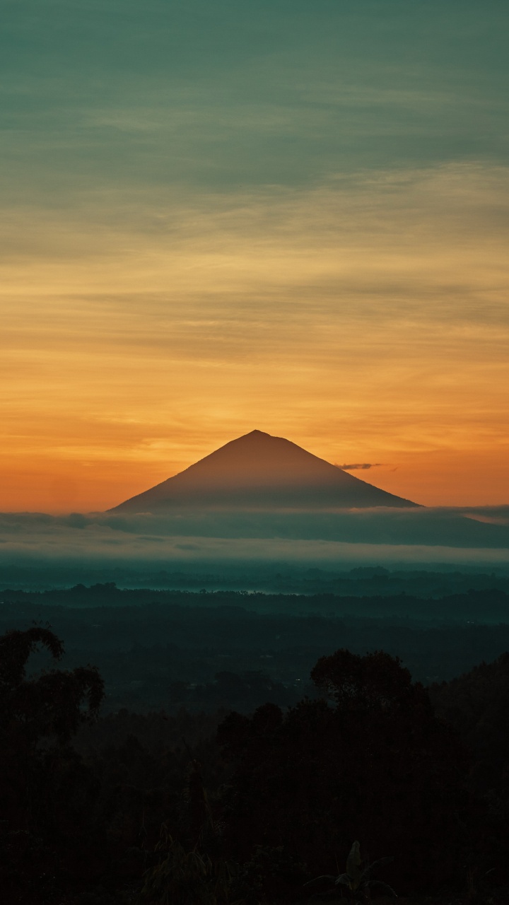 Sonnenuntergang, Malerei, Sagitwe, Cloud, Afterglow. Wallpaper in 720x1280 Resolution