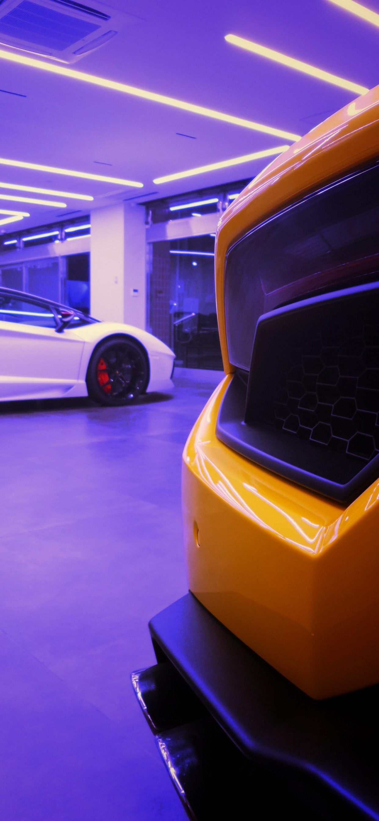 Car, Sportwagen, Lamborghini, Supercar, Autoshow. Wallpaper in 1242x2688 Resolution