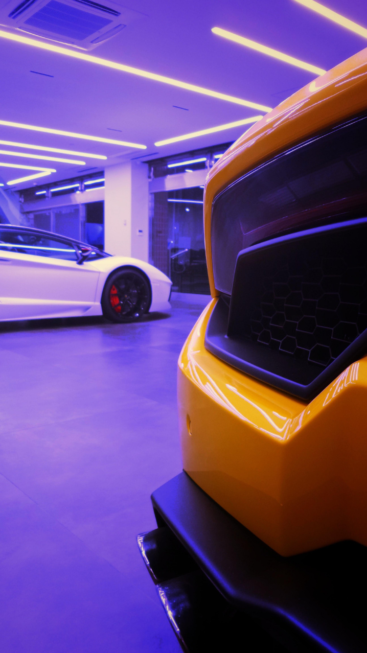 Car, Sportwagen, Lamborghini, Supercar, Autoshow. Wallpaper in 750x1334 Resolution