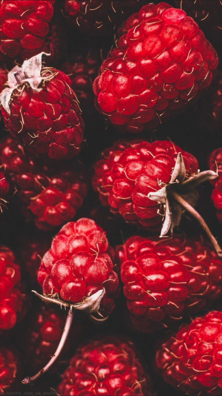 Natural Foods, Fruit, Strawberry, Red Raspberry, Boysenberry. Wallpaper in 750x1334 Resolution