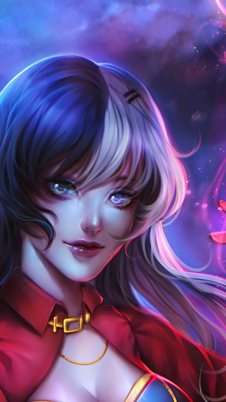 L'art Numérique, Art, Artiste, Cheveu, Cartoon. Wallpaper in 750x1334 Resolution