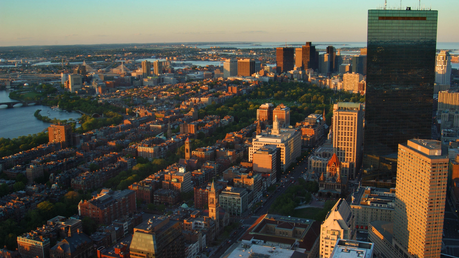Aerial View of City Buildings During Daytime. Wallpaper in 1920x1080 Resolution