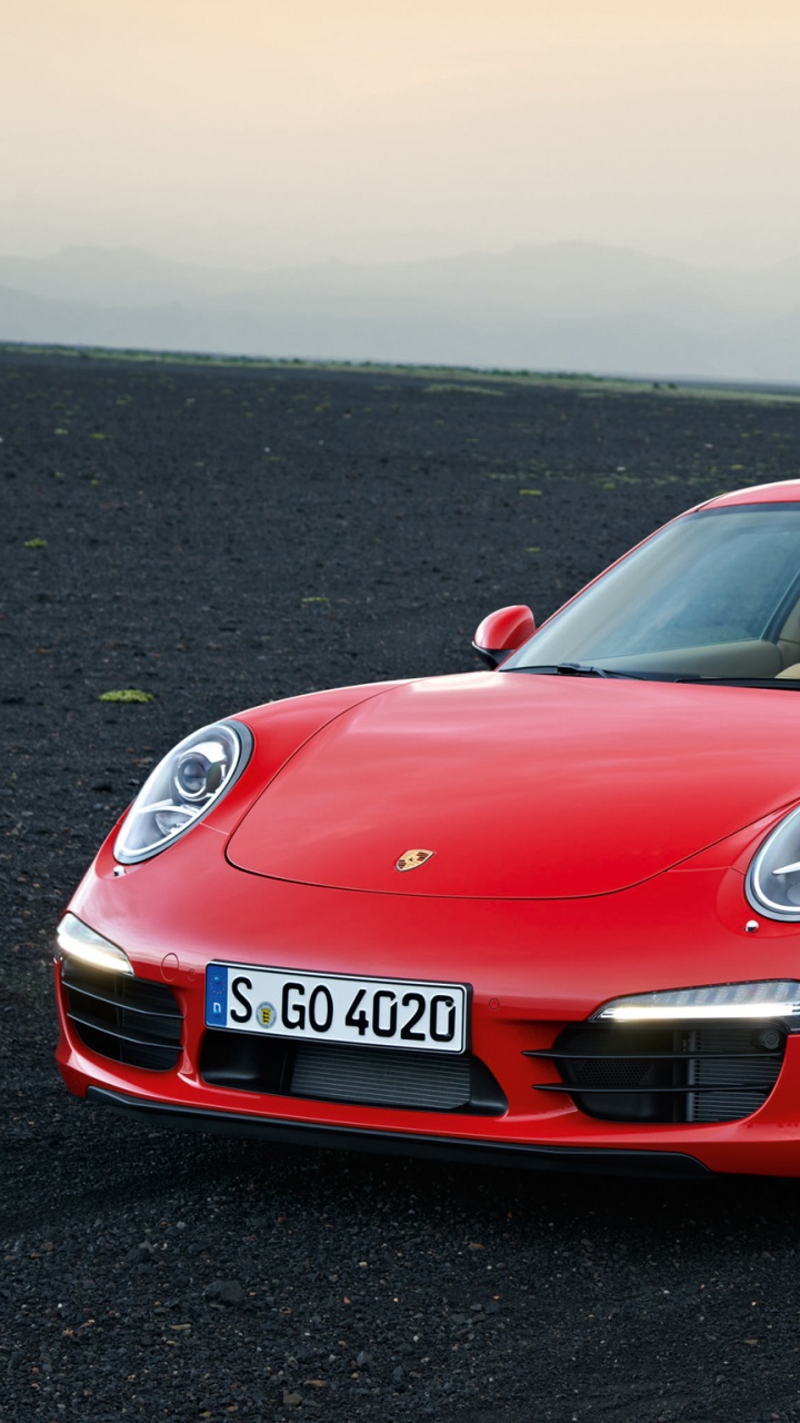 Ferrari Rojo 458 Italia en la Carretera. Wallpaper in 720x1280 Resolution