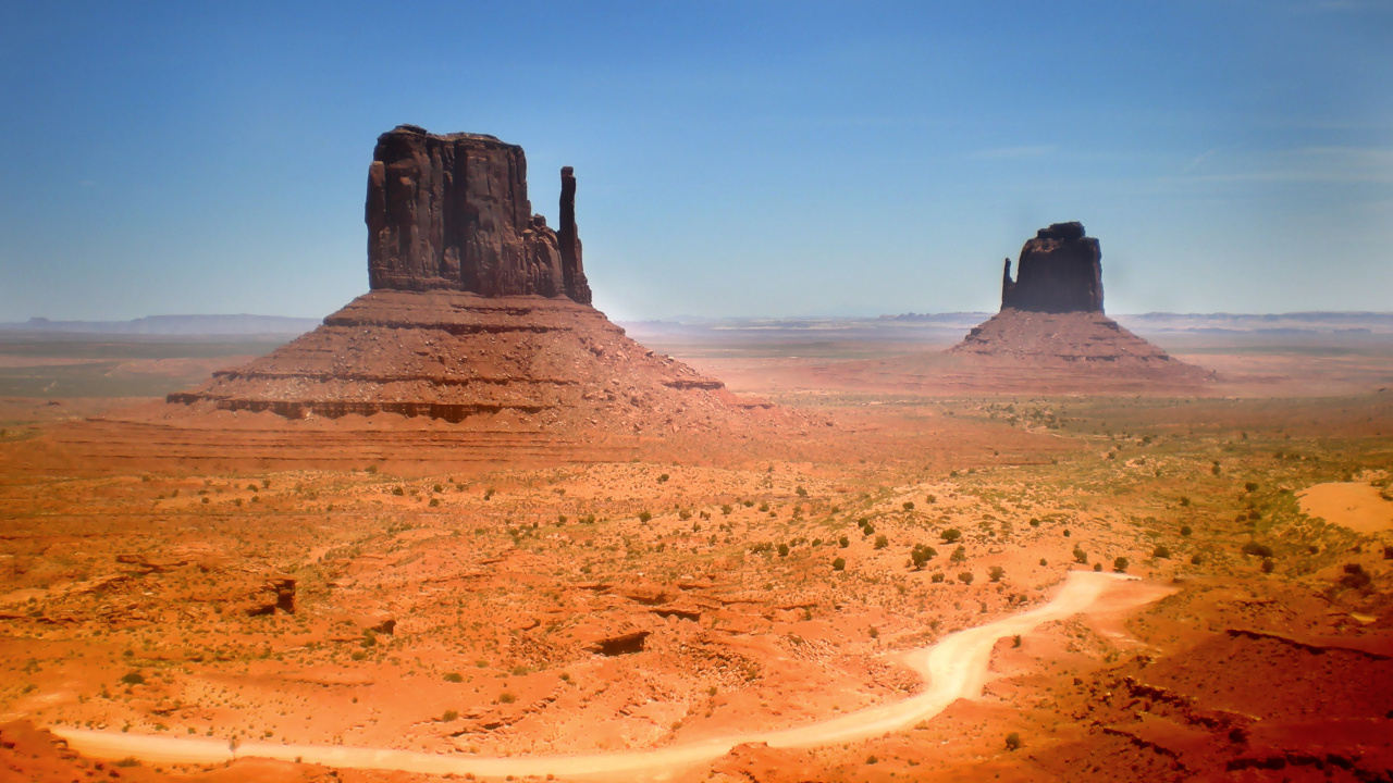 纪念碑谷, Butte, 多山的地貌, 形成, 火山插上 壁纸 1280x720 允许