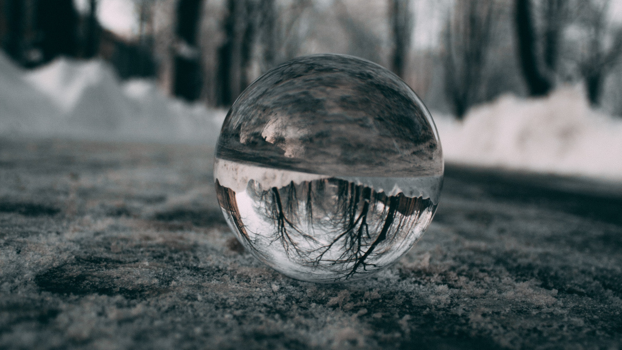 Black and White, Sky, Water, Sphere, Close Up. Wallpaper in 1280x720 Resolution