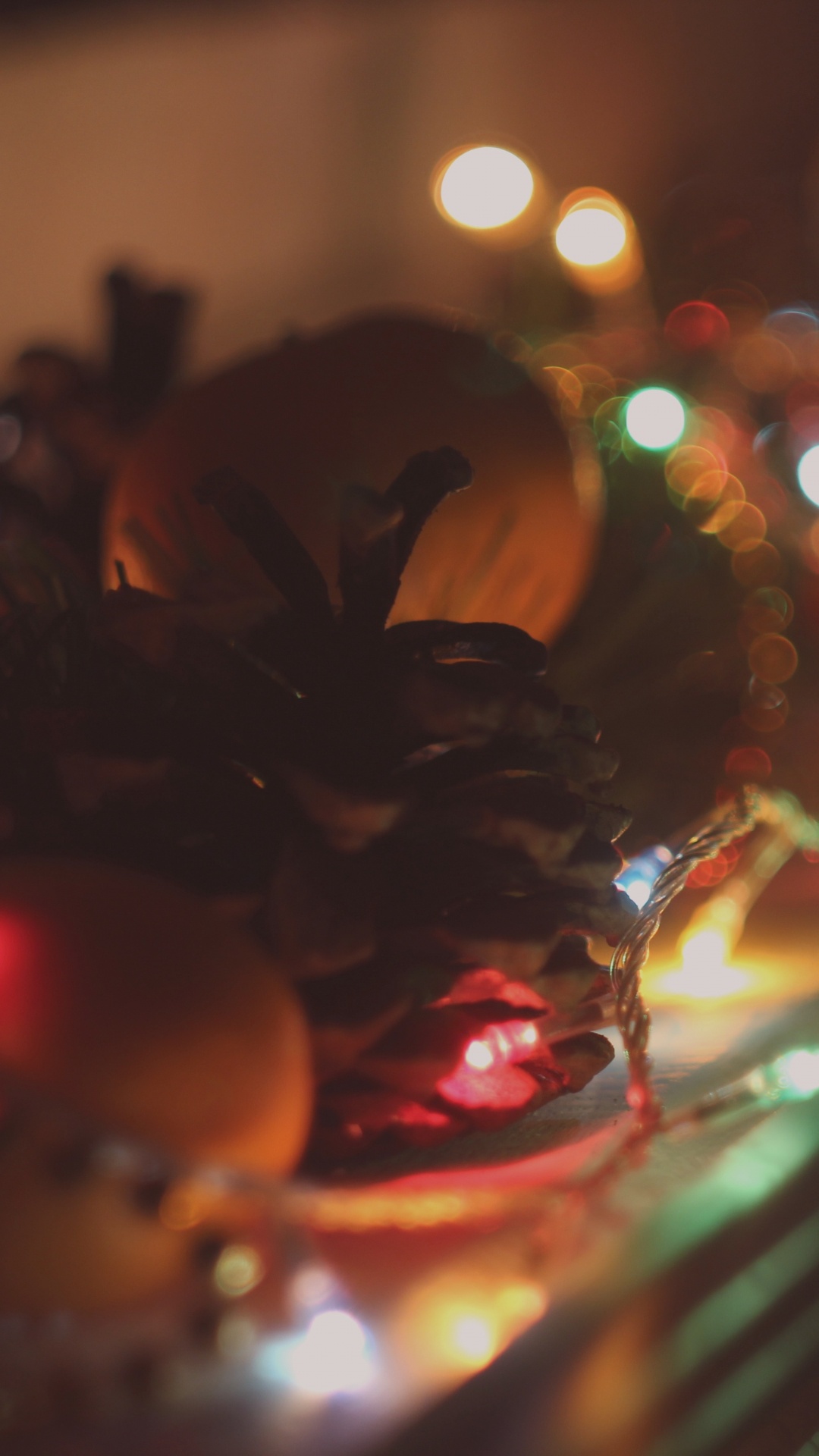 Christmas Lights, Light, Lighting, Night, Darkness. Wallpaper in 1080x1920 Resolution