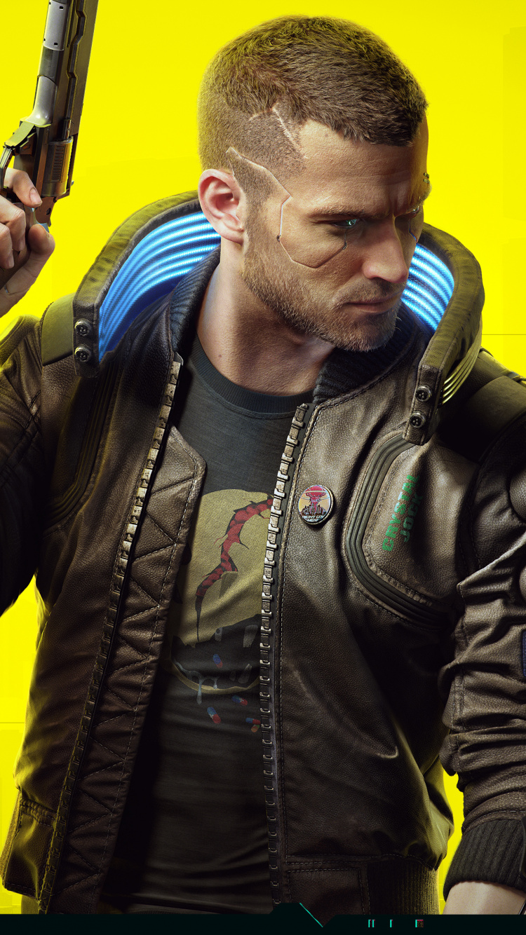 Cyberpunk 2077, cd Projekt, Monde Ouvert, Xbox One, Jaune. Wallpaper in 750x1334 Resolution