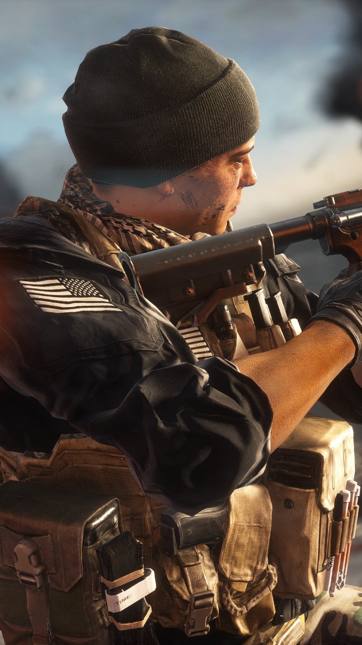 Pc-Spiel, Soldat, Battlefield 1, Maschinengewehr, Electronic Arts. Wallpaper in 720x1280 Resolution