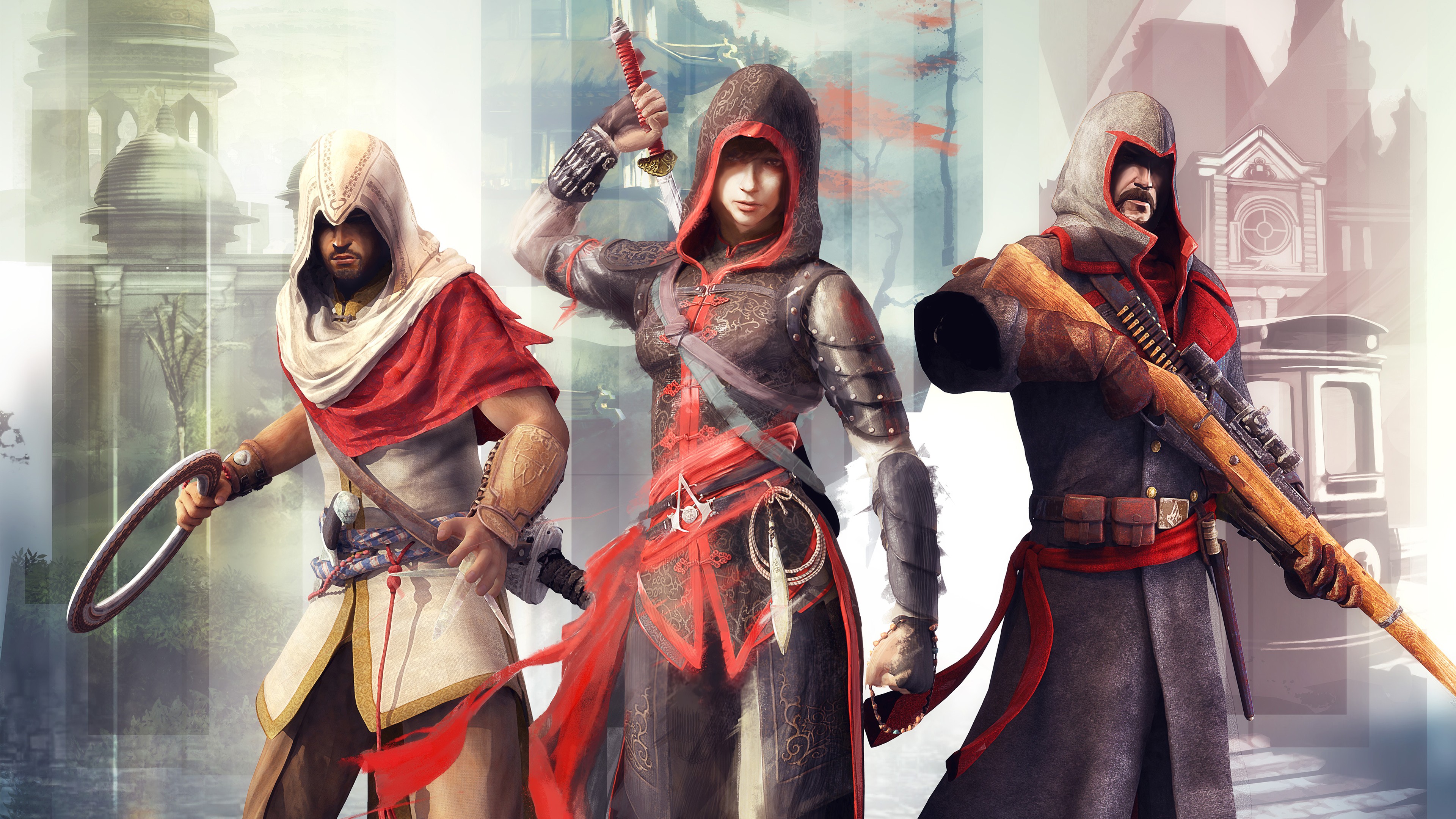 Assassins Creed Chronicles Indien, Assassins Creed Syndicate, Kostüm, Assassins Creed III, Ezio Auditore. Wallpaper in 3840x2160 Resolution