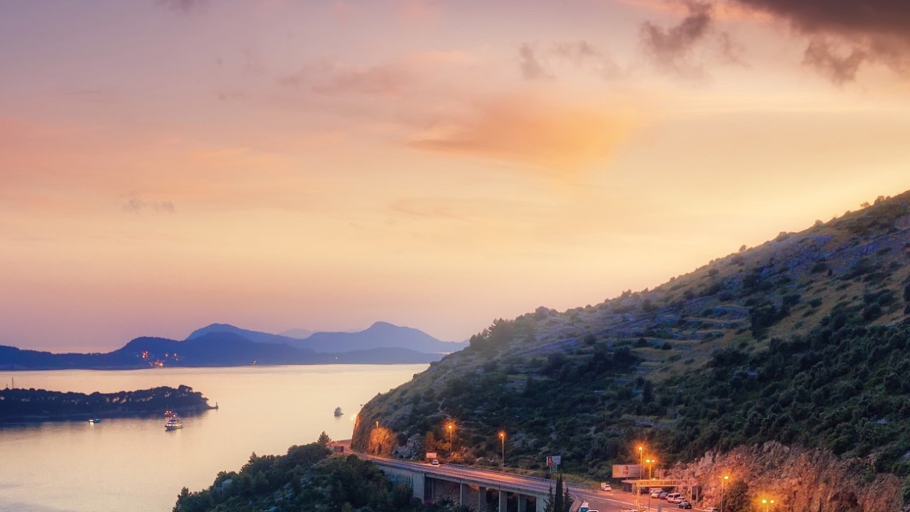 水资源, 自然景观, 余辉, 高地, 路灯 壁纸 1280x720 允许