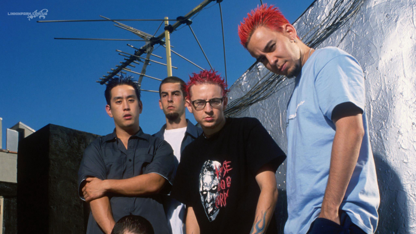 Chester Bennington, Mike Shinoda, Linkin Park, Amusement, Les Poils du Visage. Wallpaper in 1366x768 Resolution