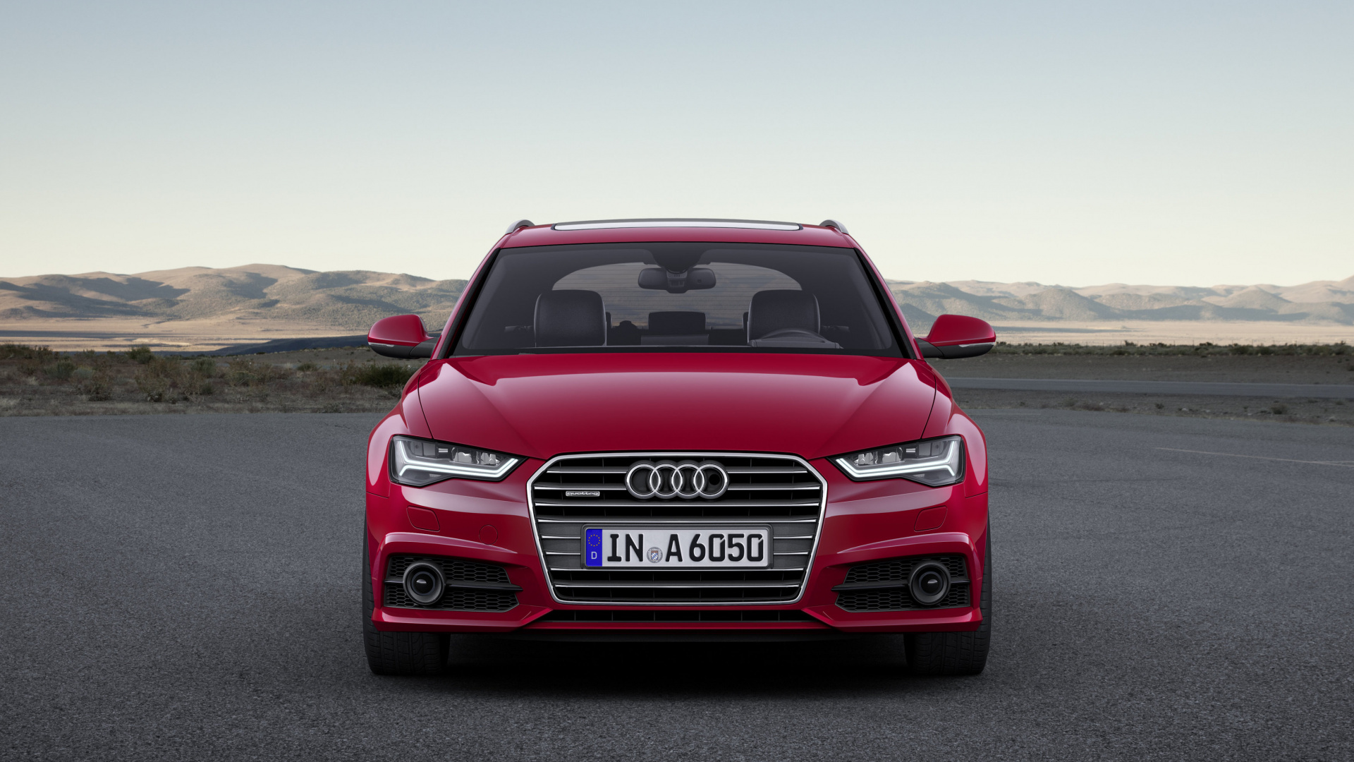 Rojo Audi a 4 en Una Carretera. Wallpaper in 1920x1080 Resolution