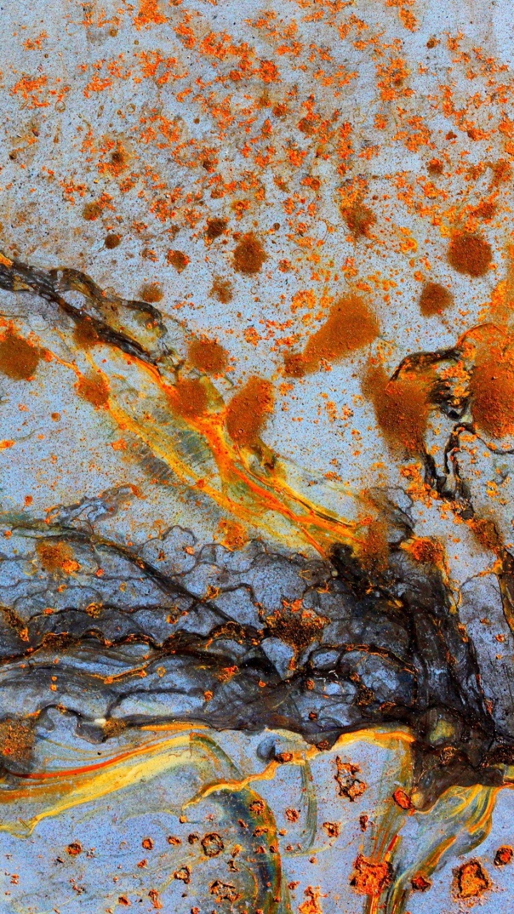 Peinture Abstraite Brune et Blanche. Wallpaper in 720x1280 Resolution