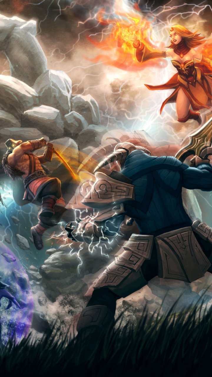 Dota 2, la Défense Des Anciens, Valve Corporation, Jeu Pc, la Mythologie. Wallpaper in 720x1280 Resolution