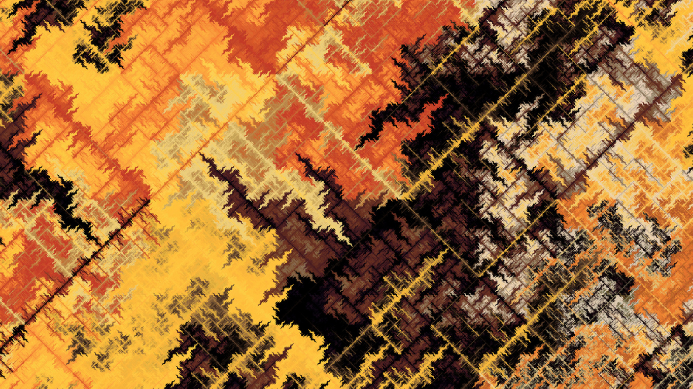 Orange Und Schwarze Kartendarstellung. Wallpaper in 1366x768 Resolution