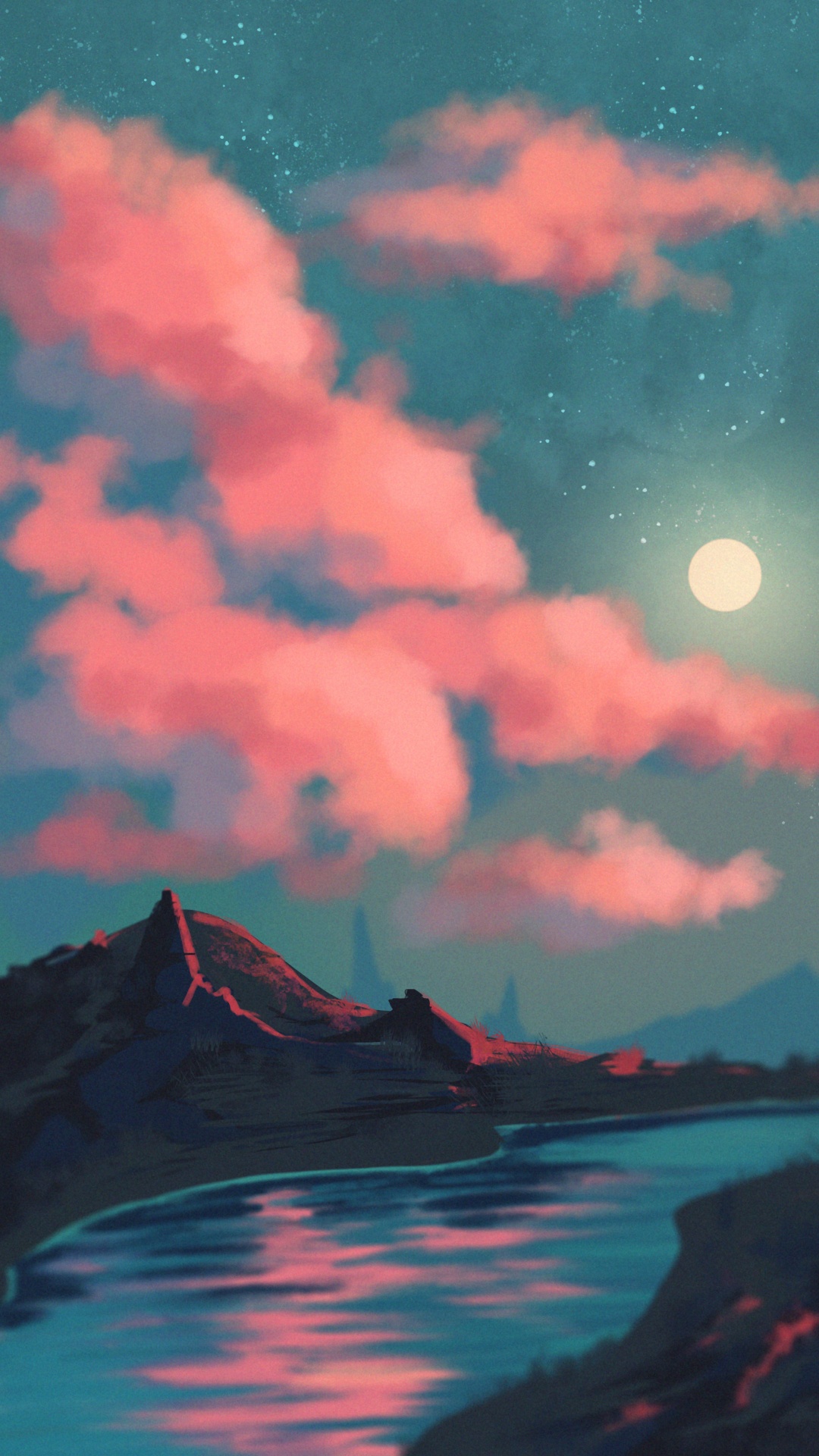 Agua, Ambiente, Afterglow, Luz, Naturaleza. Wallpaper in 1080x1920 Resolution