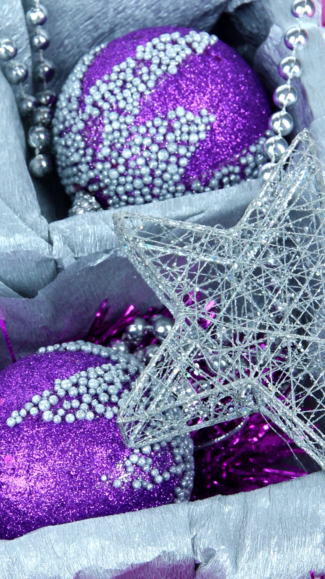 Christmas Day, New Year, Christmas Decoration, Purple, Violet. Wallpaper in 1080x1920 Resolution