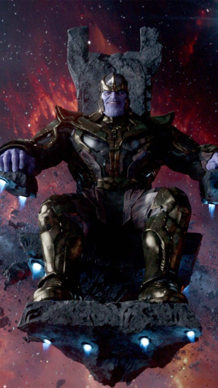 Thanos, Marvel, Raum, Pc-Spiel, Atmosphäre. Wallpaper in 720x1280 Resolution