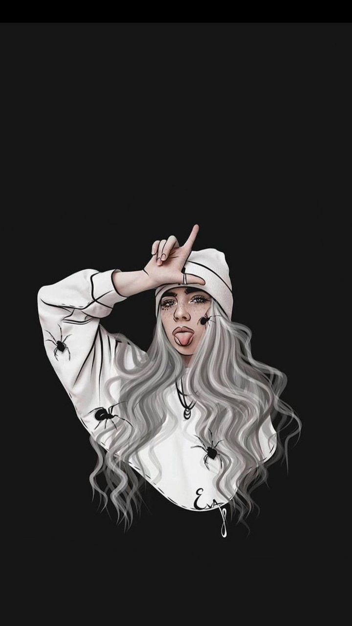 Billie Eilish, Ilustración, Baile, Bailarina, Manga. Wallpaper in 720x1280 Resolution