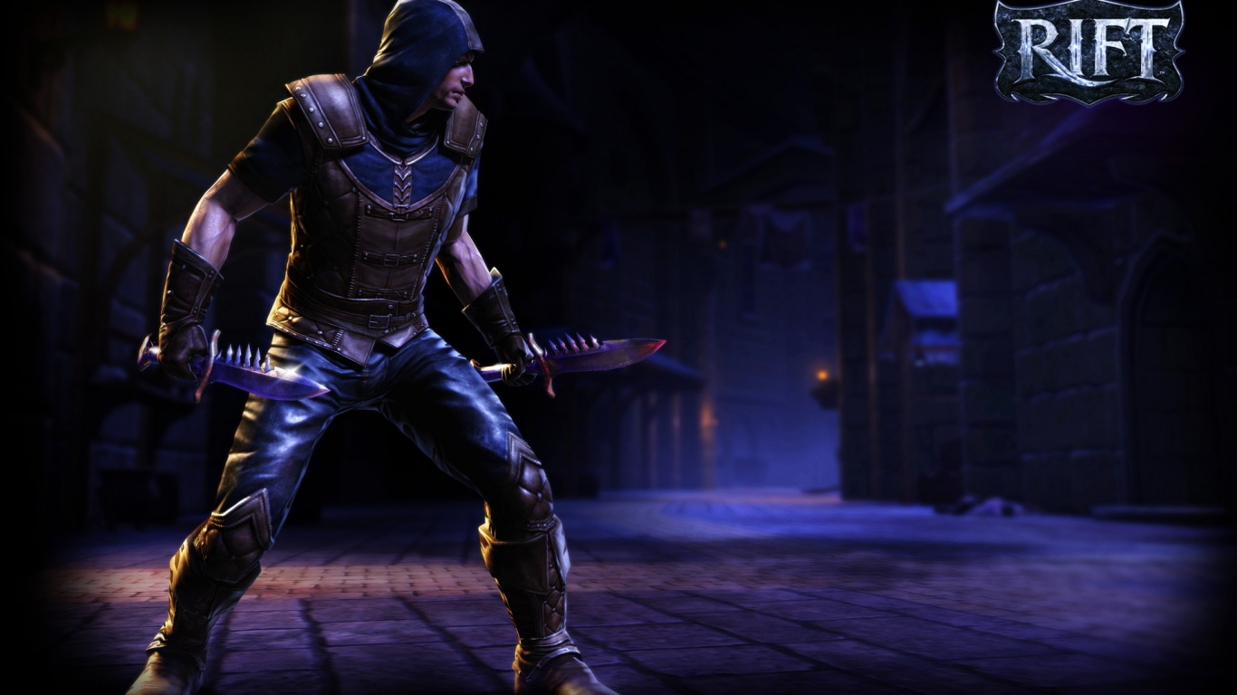 Rift, Trion Worlds, Juego de Pc, Ladrón, Medianoche. Wallpaper in 1366x768 Resolution