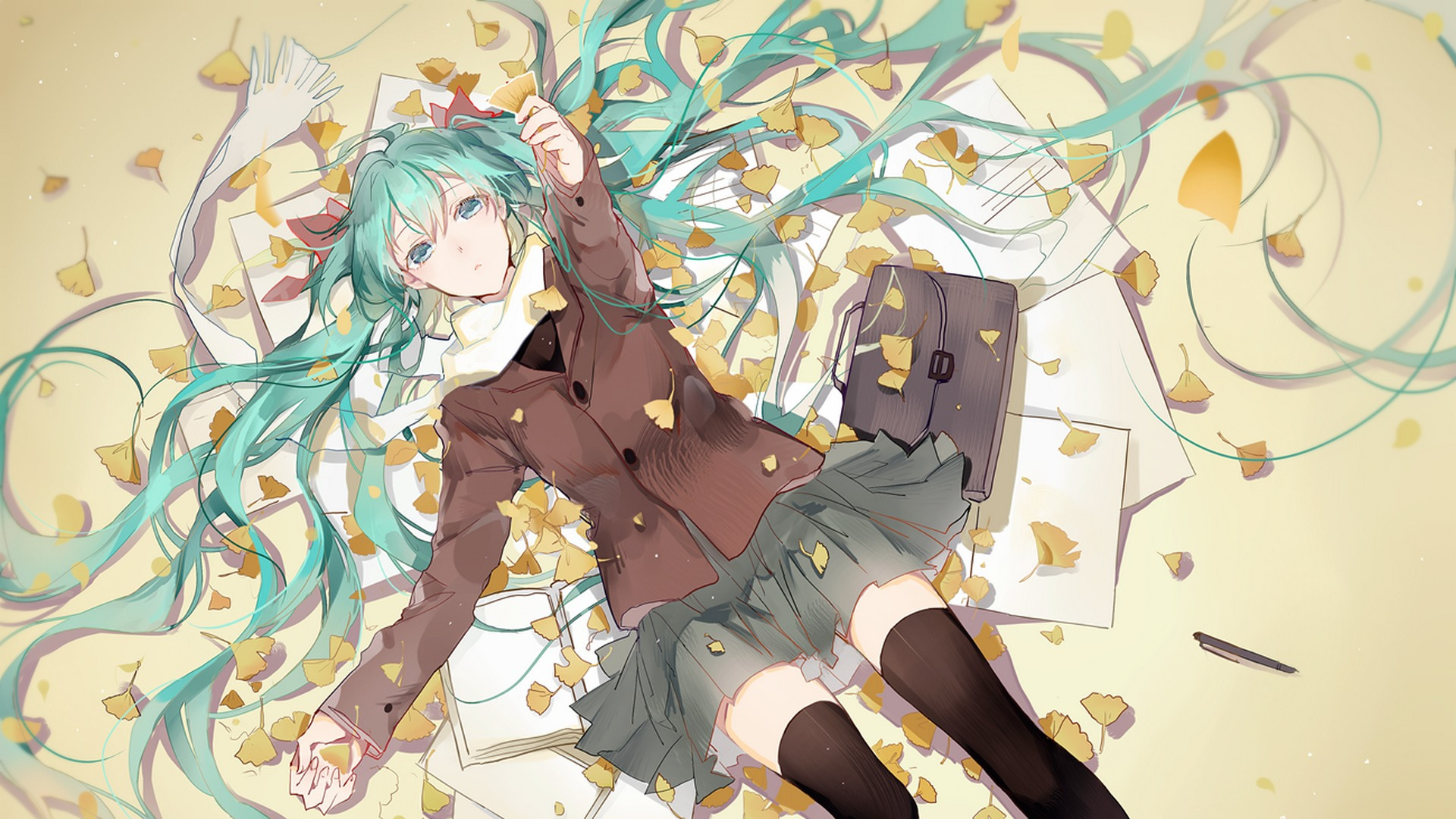 Personaje de Anime de Niña de Pelo Verde. Wallpaper in 1920x1080 Resolution