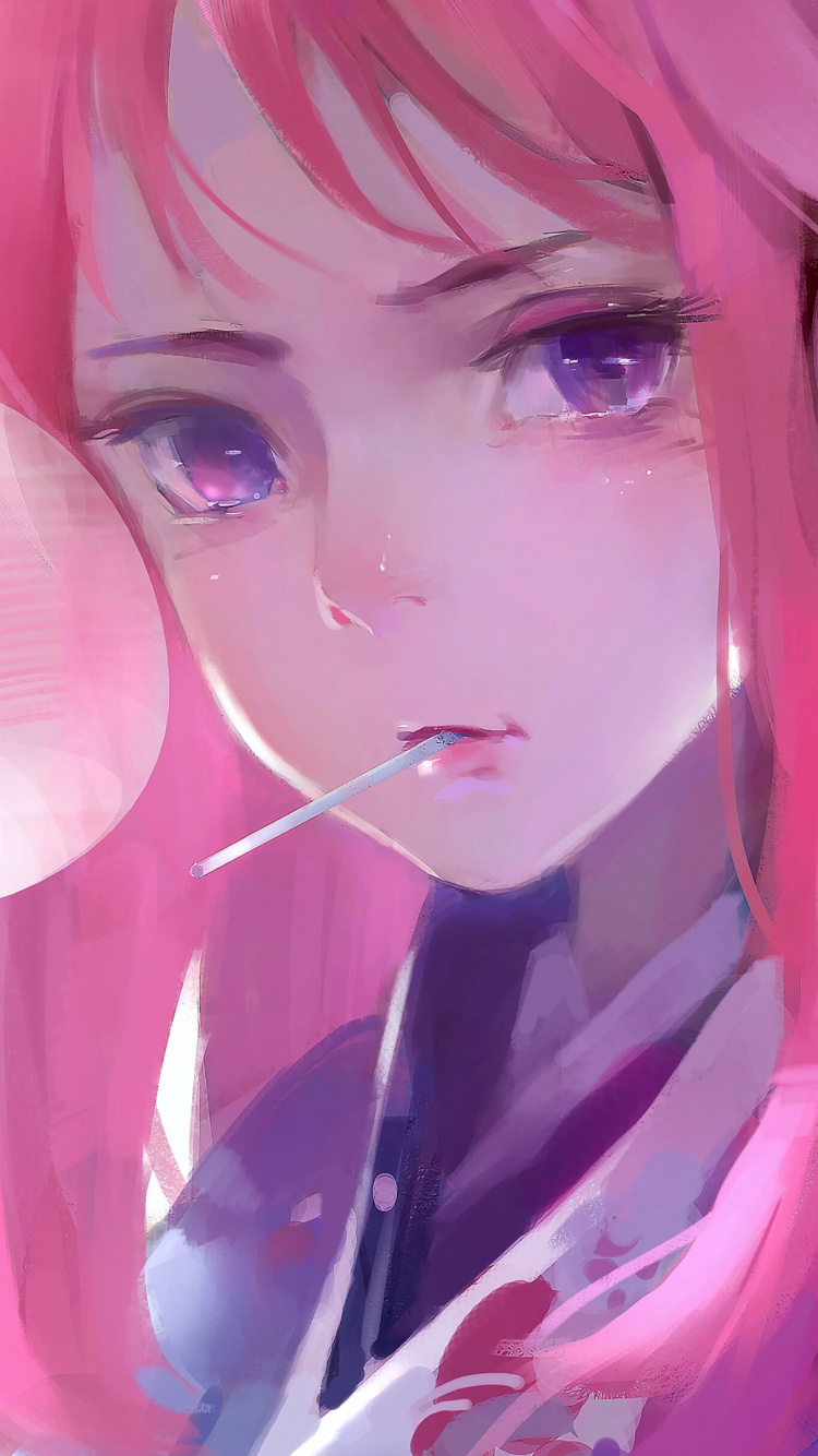 Frau im Schwarz-weißen Hemd. Wallpaper in 750x1334 Resolution