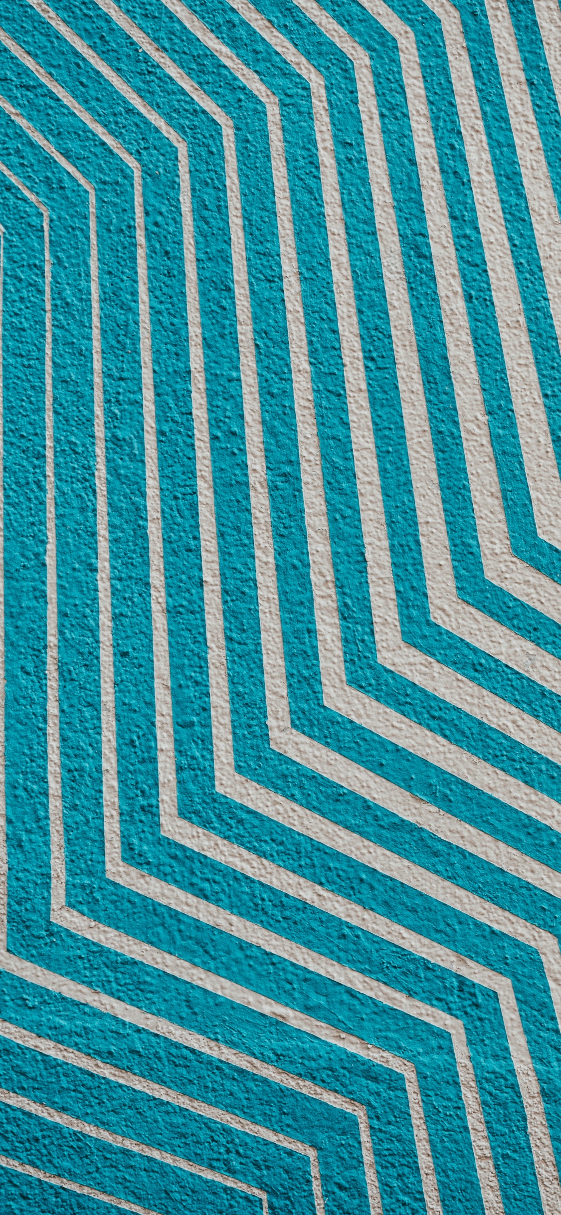Blau-weißes Chevron-Textil. Wallpaper in 1125x2436 Resolution