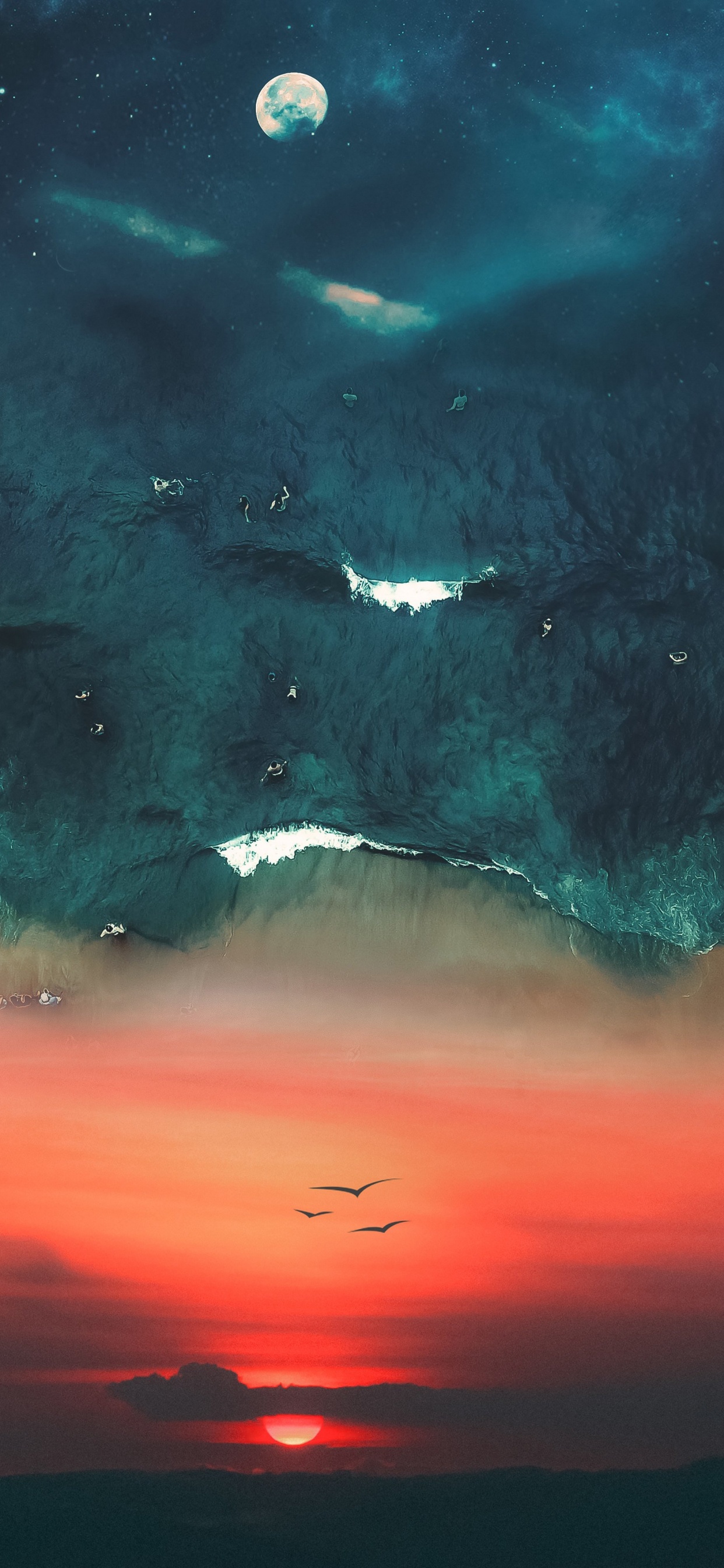 Atmosphäre, Cloud, Wasser, Blau, Naturlandschaft. Wallpaper in 1242x2688 Resolution