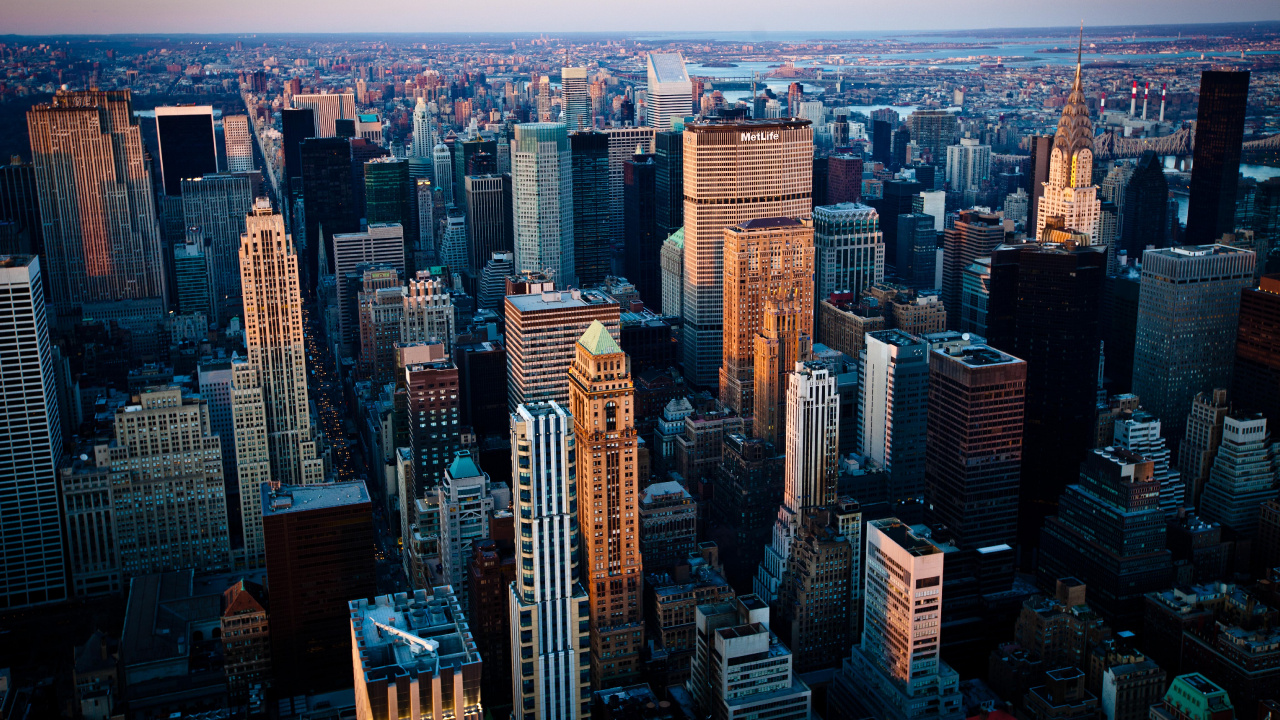 Aerial View of City Buildings During Daytime. Wallpaper in 1280x720 Resolution