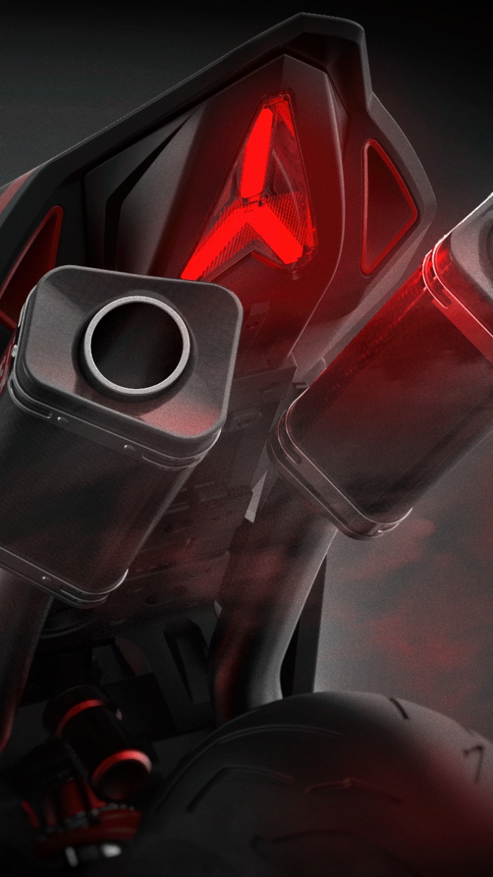 Volant de Voiture Noir et Rouge. Wallpaper in 720x1280 Resolution