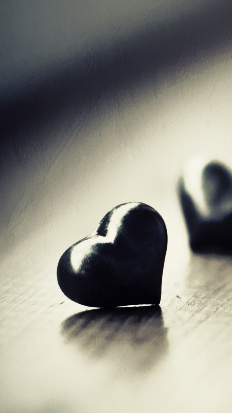 Black, Monochrome, Interpersonal Relationship, Macro Photography, Hug. Wallpaper in 750x1334 Resolution