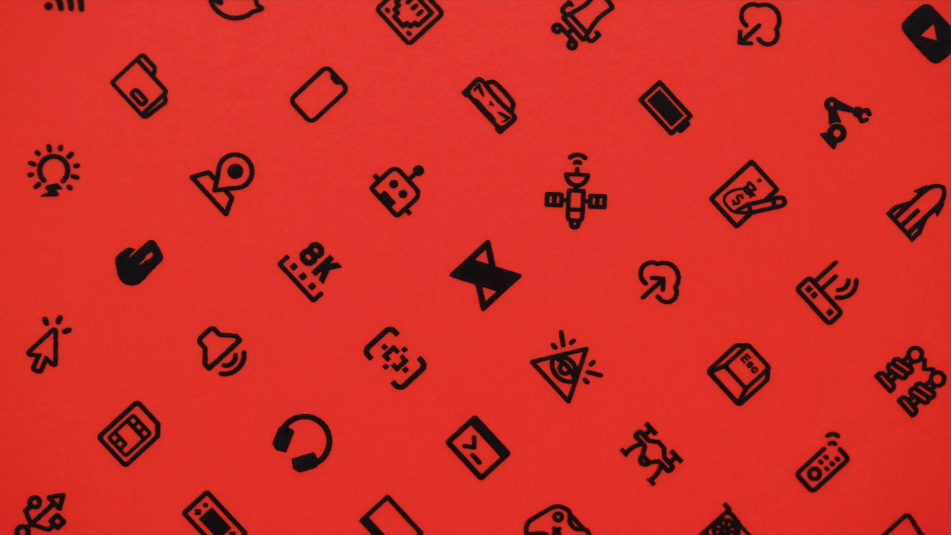 Heart, Icon, Textile, Orange, Rectangle. Wallpaper in 1920x1080 Resolution