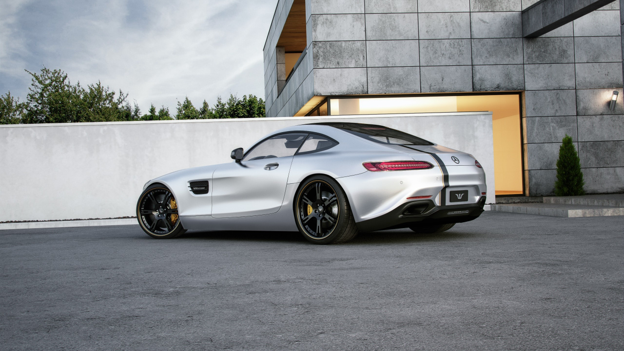 White Porsche 911 Parked Near White Concrete Building During Daytime. Wallpaper in 1280x720 Resolution
