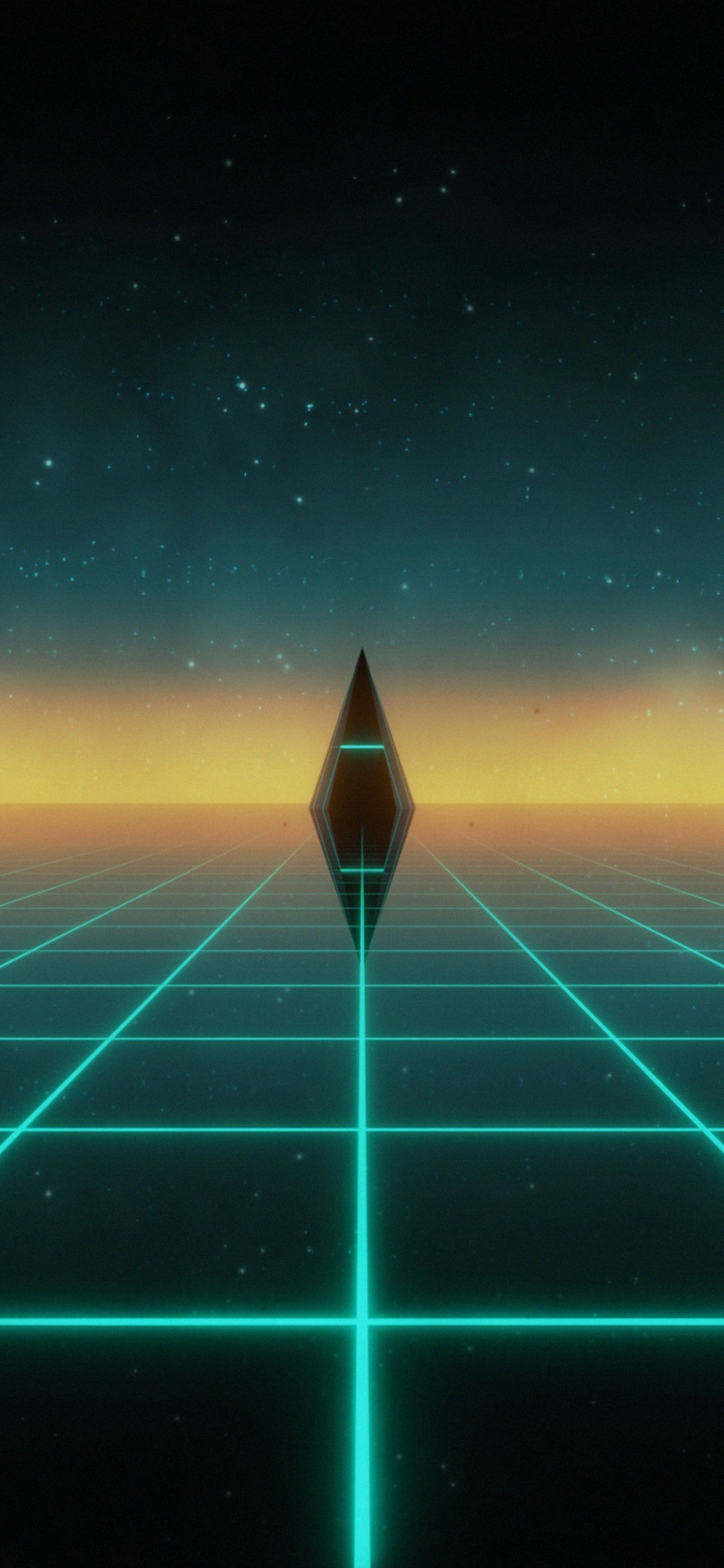 Ciel Bleu et Blanc au Coucher du Soleil. Wallpaper in 1242x2688 Resolution